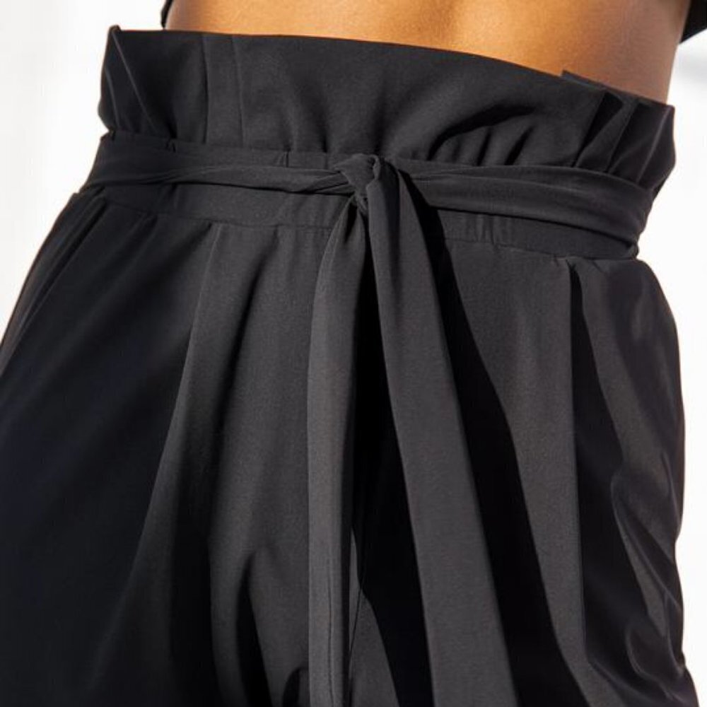 ONA by YOON CHUNG Paper Bag Stretch Pant Black - Picture 2 of 11